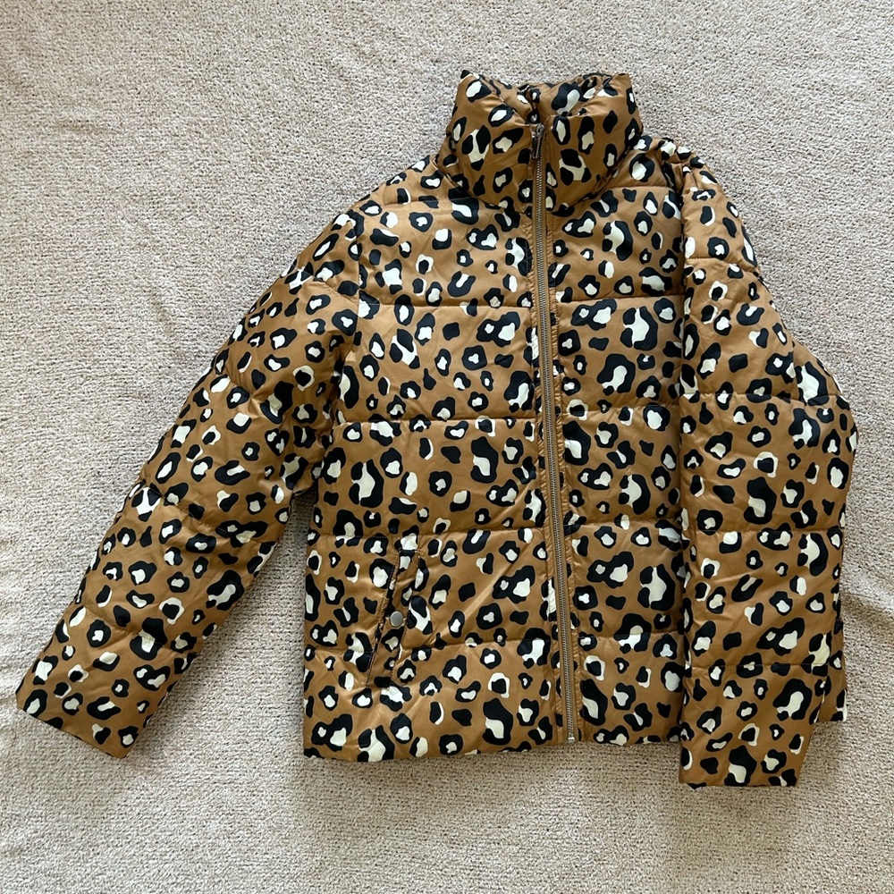 Leopard Print puffer Jacket